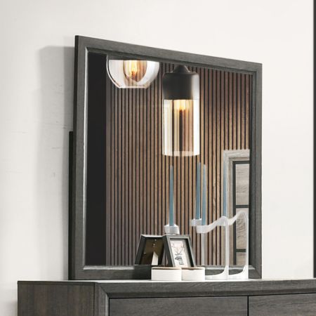 ACME Valdemar Mirror Weathered Gray Finish