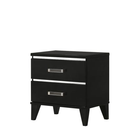 ACME Chelsie Nightstand Black Finish