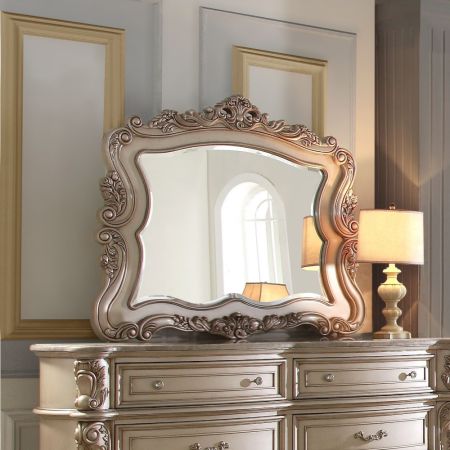 ACME Gorsedd Mirror Golden Ivory Finish