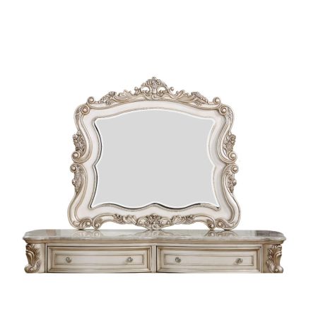 ACME Gorsedd Mirror Golden Ivory Finish