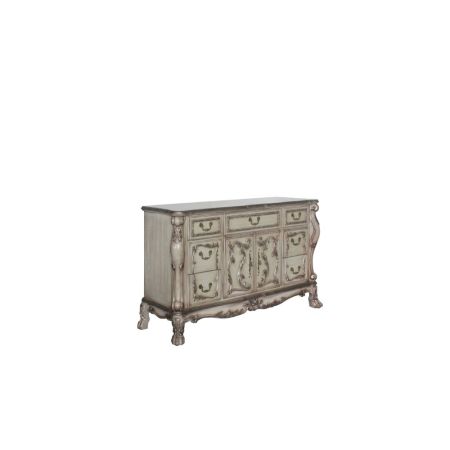 ACME Dresden Dresser Vintage Bone White Finish