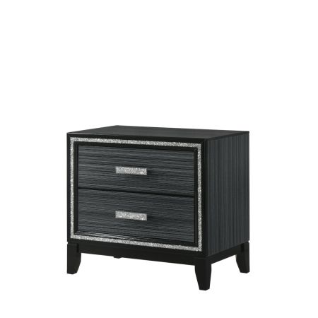 ACME Haiden Nightstand Weathered Black Finish