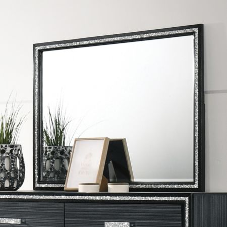 ACME Haiden Mirror Weathered Black Finish