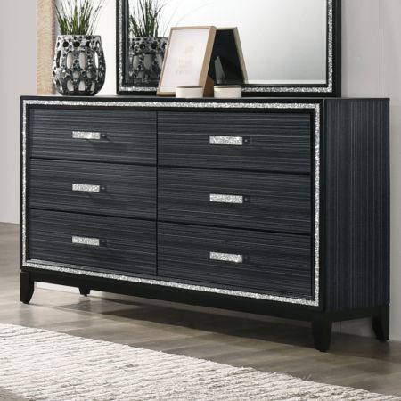 ACME Haiden Dresser Weathered Black Finish