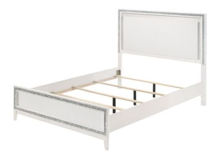 ACME Haiden EK Bed W/Led White Finish