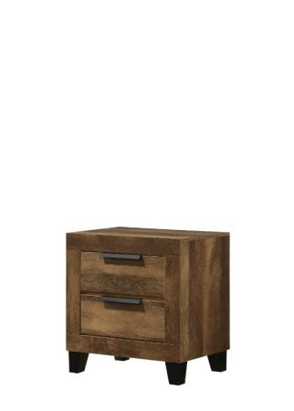 ACME Morales Nightstand Rustic Oak Finish