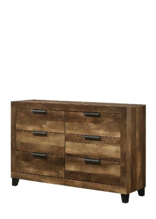 ACME Morales Dresser Rustic Oak Finish