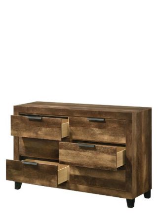 ACME Morales Dresser Rustic Oak Finish