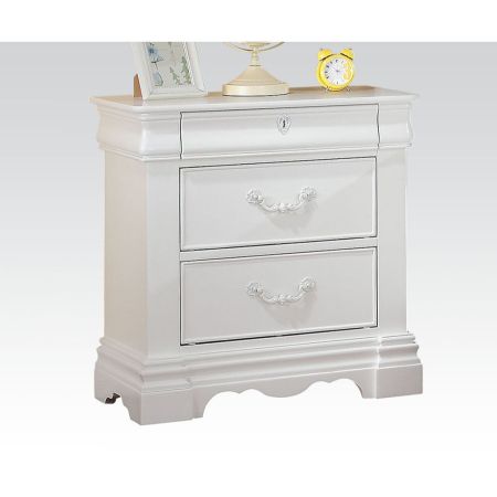 ACME Estrella Nightstand White Finish