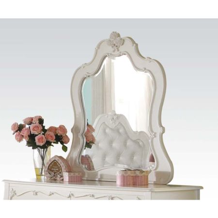 ACME Edalene Mirror Pearl White Finish