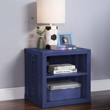 ACME Cargo Nightstand W/Usb Blue Finish