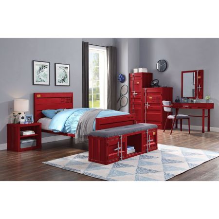 ACME Cargo Twin Bed Red Finish