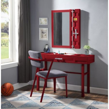 ACME Cargo Vanity Desk Red Finish