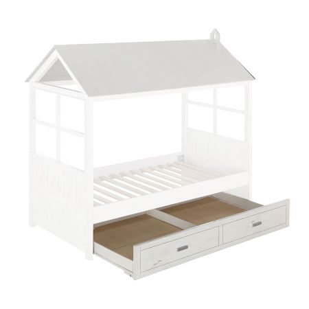 ACME Tree House II Trundle (Twin) Weathered White & Washed Gray Finish