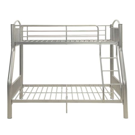 ACME Cayelynn Twin/Full Bunk Bed Silver Finish