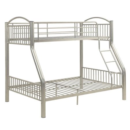 ACME Cayelynn Twin/Full Bunk Bed Silver Finish