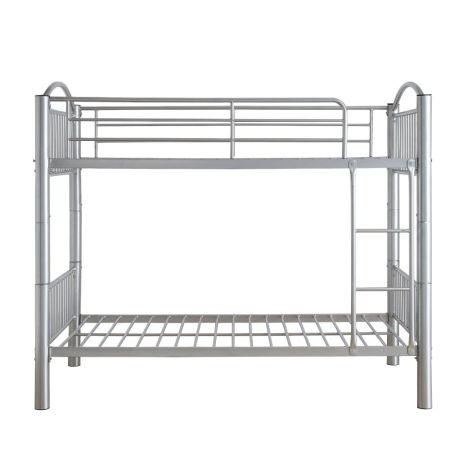 ACME Cayelynn Twin/Twin Bunk Bed Silver Finish