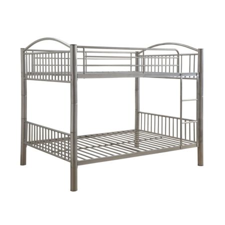 ACME Cayelynn Full/Full Bunk Bed Silver Finish