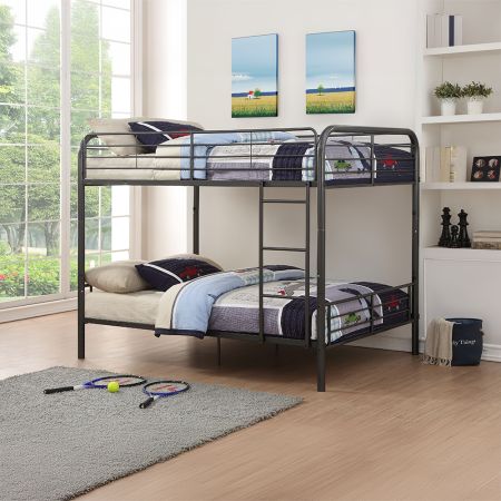 ACME Bristol Full/Full Bunk Bed Gunmetal Finish