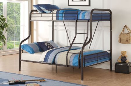 ACME Cairo Twin/Full Bunk Bed Sandy Black Finish