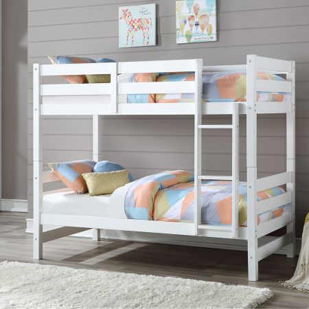 ACME Ronnie Twin/Twin Bunk Bed White Finish