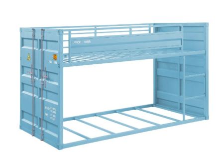 ACME Cargo Twin/Twin Bunk Bed Aqua Finish