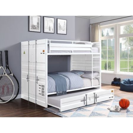 ACME Cargo Full/Full Bunk Bed White Finish