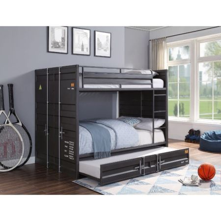 ACME Cargo Full/Full Bunk Bed Gunmetal Finish