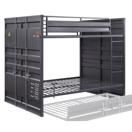 ACME Cargo Full/Full Bunk Bed Gunmetal Finish