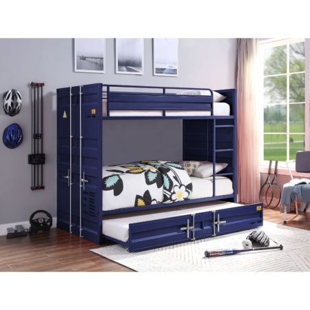 ACME Cargo Twin/Twin Bunk Bed Blue Finish