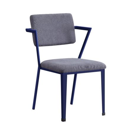 ACME Cargo Office Chair Gray Fabric & Blue Finish