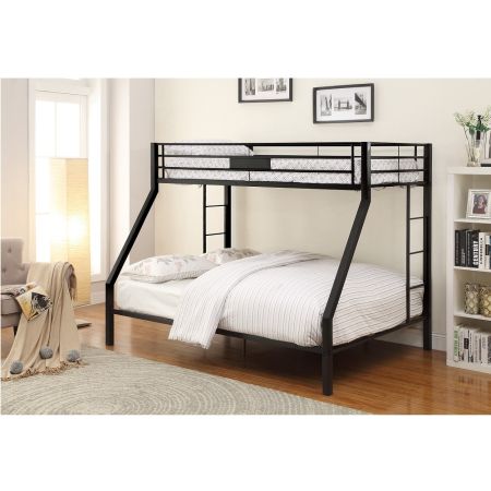 ACME Limbra Twin Xl/Queen Bunk Bed Sandy Black Finish