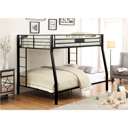 ACME Limbra Full Xl/Queen Bunk Bed Sandy Black Finish