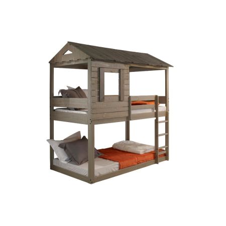 ACME Darlene Twin/Twin Bunk Bed Rustic Gray Finish