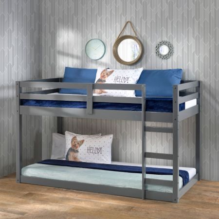 ACME Gaston Twin Loft Bed Gray Finish