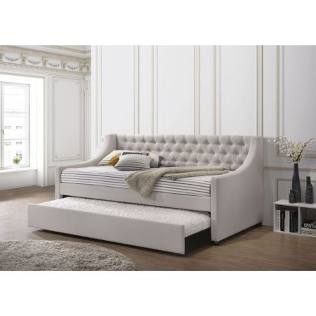 ACME Lianna Daybed W/Trundle (Twin) Fog Fabric