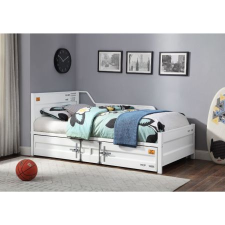 ACME Cargo Daybed W/Trundle (Twin) White Finish