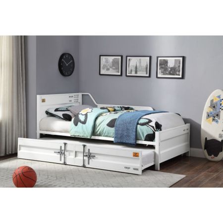 ACME Cargo Daybed W/Trundle (Twin) White Finish