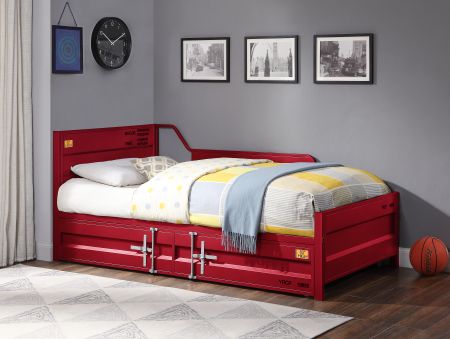 ACME Cargo Daybed W/Trundle (Twin) Red Finish