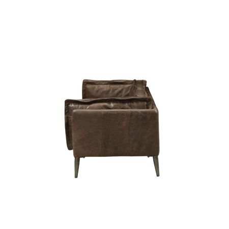 ACME Porchester Sofa Distress Chocolate Top Grain Leather