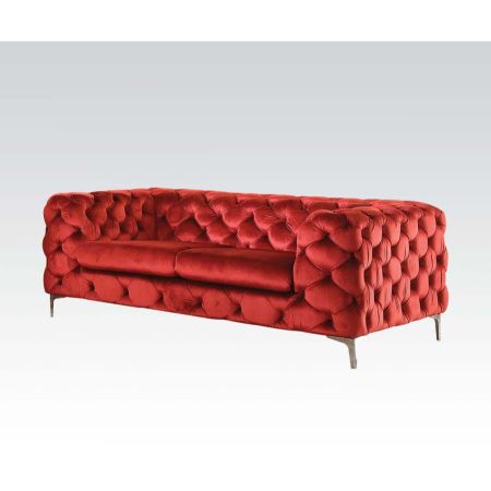 ACME Adam Loveseat Red Velvet