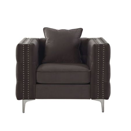 ACME Gillian II Chair Dark Gray Velvet