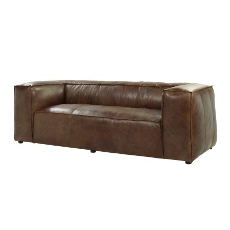 ACME Brancaster Sofa Retro Brown Top Grain Leather