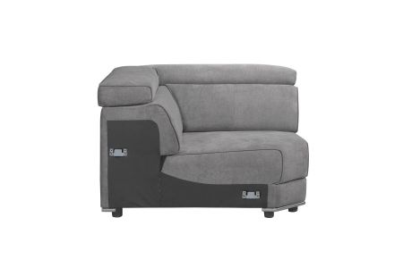 Alwin Modular Sectional 53721 Gray By Acme Furniture