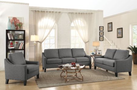 ACME Zapata Sofa Gray Linen