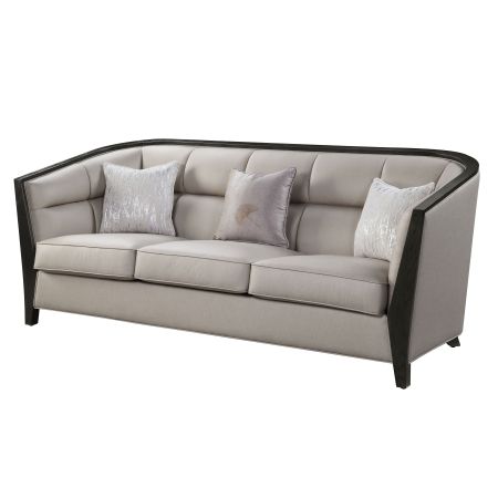 ACME Zemocryss Sofa W/3 Pillows Beige Fabric