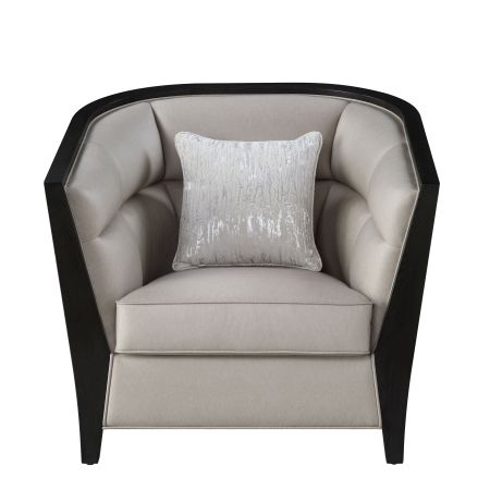 ACME Zemocryss Chair W/Pillow Beige Fabric