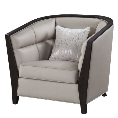 ACME Zemocryss Chair W/Pillow Beige Fabric