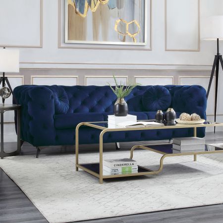 ACME Atronia Sofa Blue Velvet