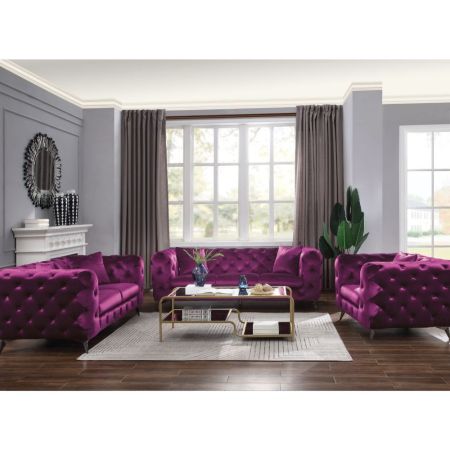 ACME Atronia Sofa Purple Velvet